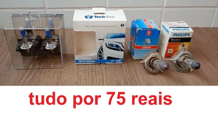 Lâmpadas para farol carro - 4 unidades 