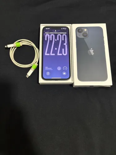 iPhone 13 Meia-Noite - Único Dono, Nota Fiscal, Caixa e Cabo Original!