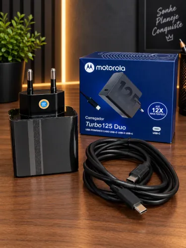 Carregador 125 Duo Motorola USB-C para USB-C an33
