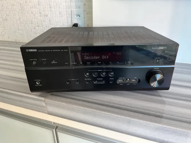 Receiver Yamaha Rx-v673 7.2ch Usado / Sem Som / Com Controle (Usado)
