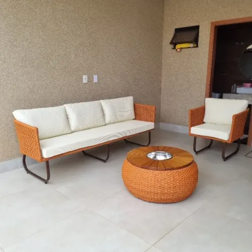 CONJUNTO DE SOFÁ ÁREA EXTERNA