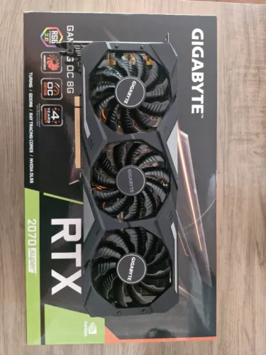 Placa de Vídeo Gigabyte RTX 2070 Super Gaming OC 8GB - Completa na Caixa