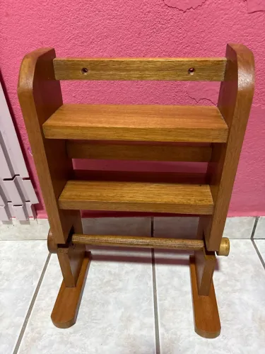 Suporte de Madeira para Cozinha - Porta-Papel e Porta-Temperos