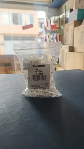 CONECTOR RJ45 CAT5.E C/100 UNIDADES PLUS CABLE FRETE GRATIS 