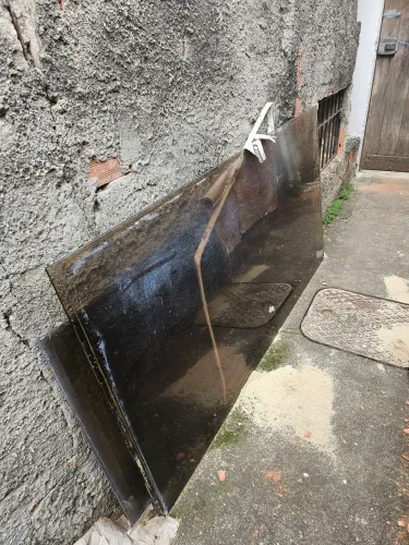 Porta blindex banheiro vidro preto