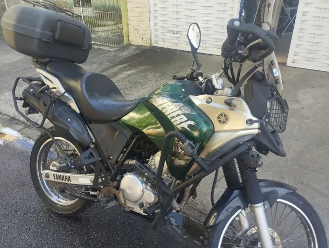 Teneré equipada, pronta para viajar e ser feliz
