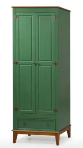 Guarda-roupa verde infantil