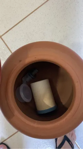 Filtro de barro retrô