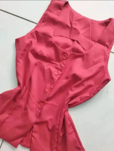 Colete alfaiataria vermelho