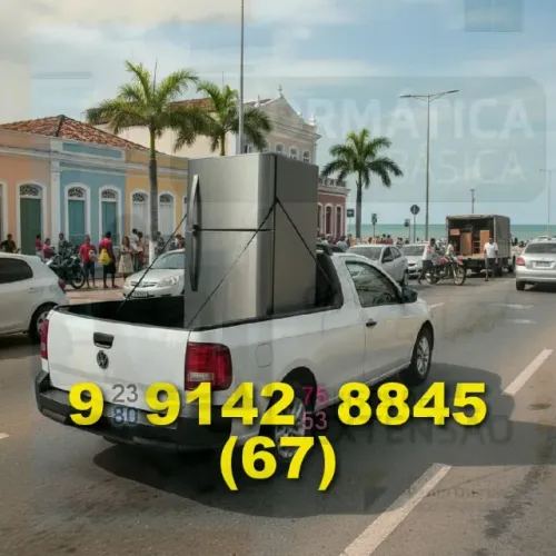 frete em carros abertos nos bairros Vila Olinda, Jardim Centenário e Tiradentes