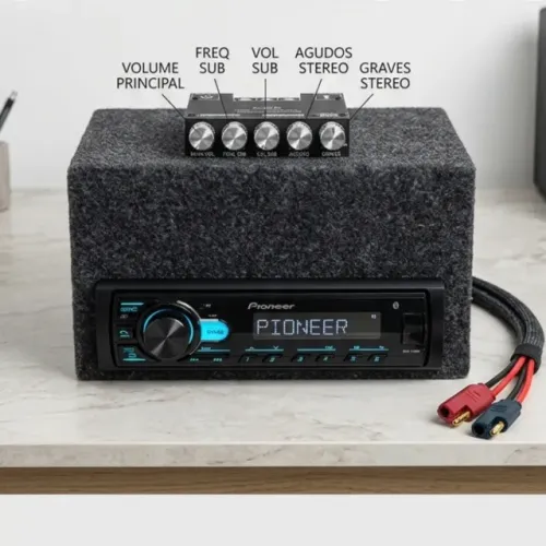 SISTEMA DE SOM RESIDENCIAL 2.1 PIONEER BLUETOOTH SUBWOOFER