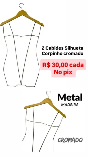 Cabides Silhueta Corpinho Cromado