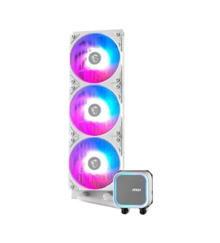 Water Cooler MSI MAG Coreliquid A13, ARGB, 360mm, Intel e AMD, Branco - Novo Lacrado
