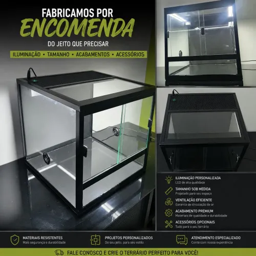 FABRICAÇÃO DE TERRÁRIOS POR ENCOMENDA