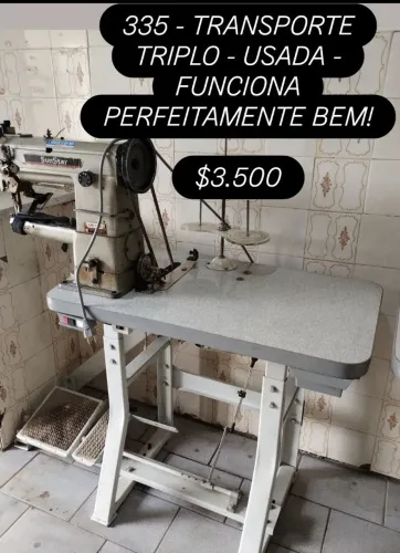 Vendo urgente! Máquina de costura industrial 335