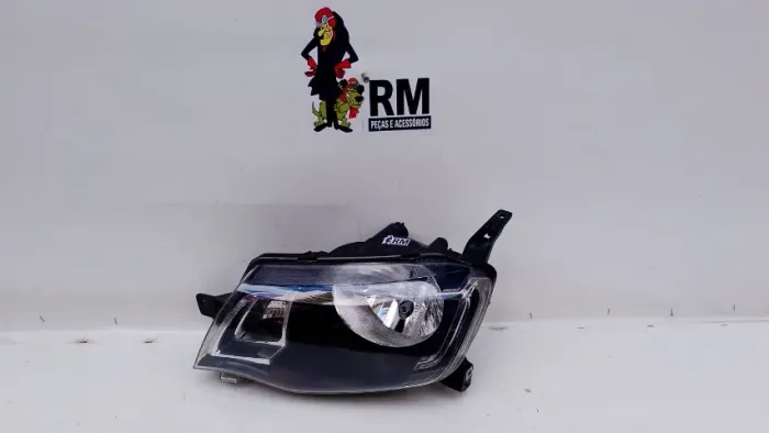 Farol Renault Kwid 2017 A 2020 Mascara Negra Original Esquerdo/motorista