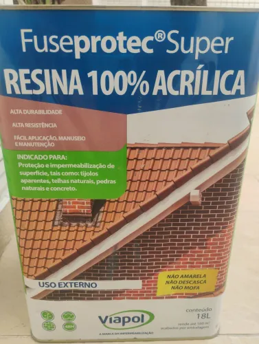Lata fechada resina 100% acrílica
