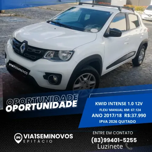 Renault Kwid Intense 1.0 Flex 12V 5P Mec. 2018