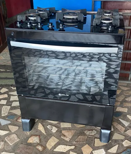 Fogão 5 bocas mesa de vidro elétrico. ENTREGO