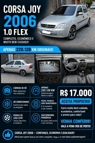 Chevrolet Corsa Sed. JOY 1.0/ 1.0 Flexpower 8V 4P 2006