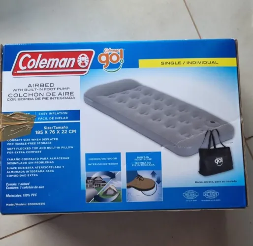 Colchão inflável Coleman solteiro