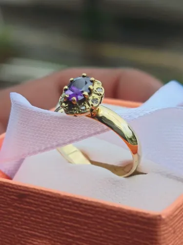 ANEL DE OURO 18 K