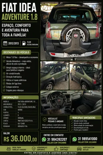 Fiat Idea Advent./ Adv.locker 1.8 MPI Flex 5P 2013
