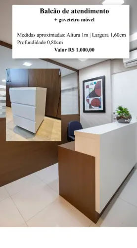 Balcão para recepção 