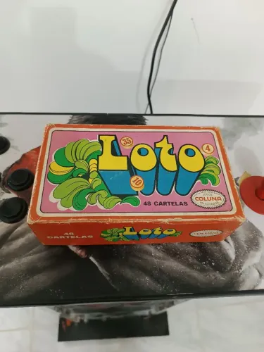 Jogo Loto fabricado pela Coluna Brinquedos anos 70.