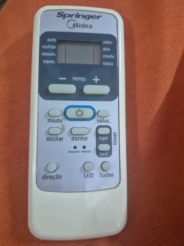 Controle Remoto Springer R041 Ar Condicionado (Usado)