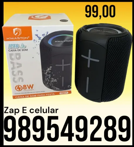 Caixa de som mini h,maston 8w