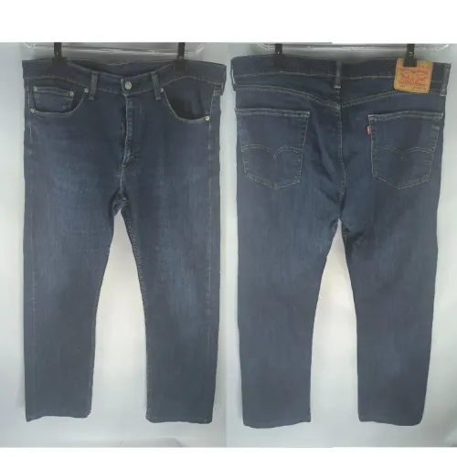 Calça jeans Levis 505 azul marinho 48 reta masculina aceito troca