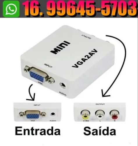 Conversor de Imagem VGA Para AV RCA