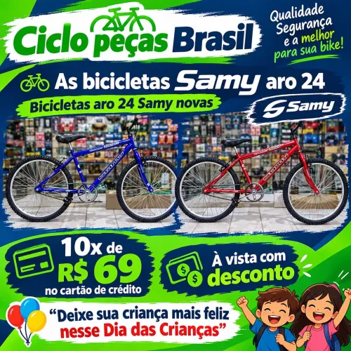 BICICLETA ARO 24 MASCULINA NOVA EM 10X SEM JUROS