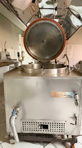 Panela de pressão industrial, autoclavada a vapor