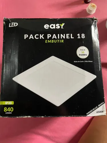 Painel de led de embutir, 10 unidades. 
