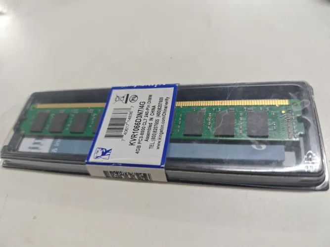 Memória Ram 4gb Kingston DDR3 240 pinos KVR1066D3N7