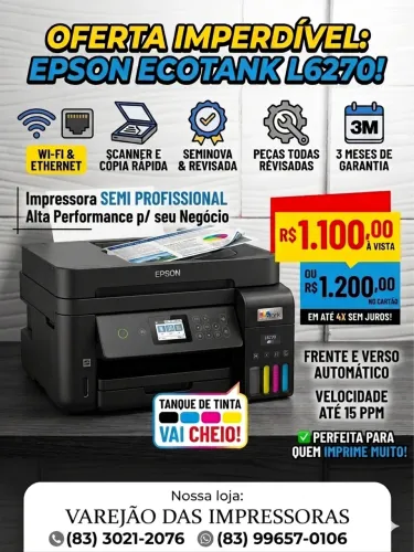 EPSON L6270 Garantia 3 meses