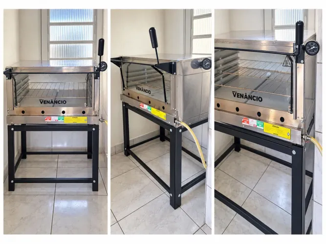 Forno A Gás Venâncio (usado só 3 meses) PARCELO ATE 24X C JUROS DA MAQUINHA