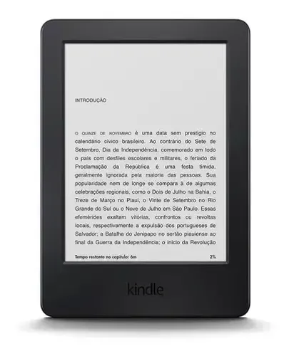 Leitor Amazon Kindle 7 Geração semi novo + capa original azul magnética
