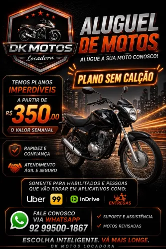 Aluguel de motos Sem calção