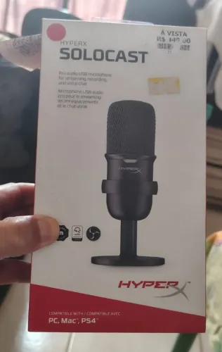 Microfone HyperX Solocast Podcast