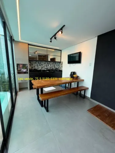 Leo vende, Bairro Sim, 2|4 suíte, closet, piscina, goumert, mobiliada, energia solar