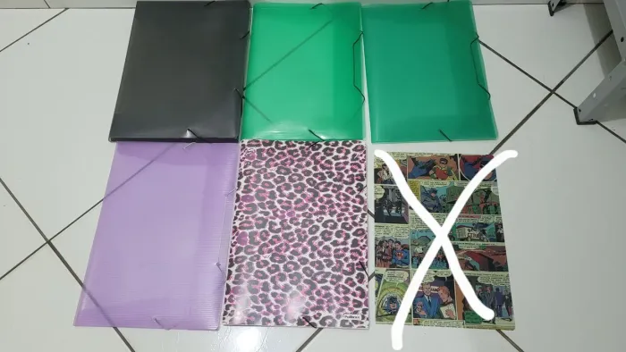 pastas com elastico kit com 5, GANHA BRINDE