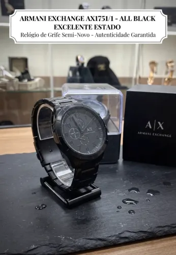 Relógio Armani Exchange Ax1751/1pn Preto Original