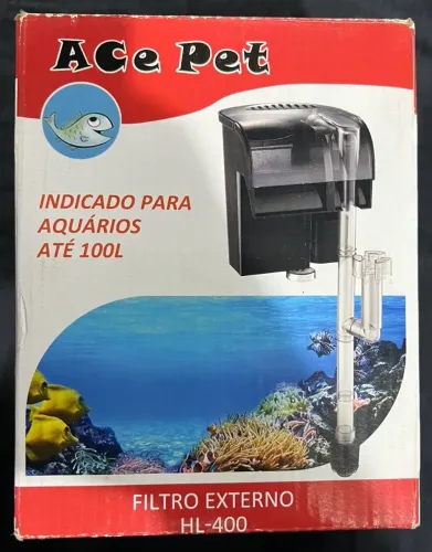 Filtro externo ace pet hl-400 aquários