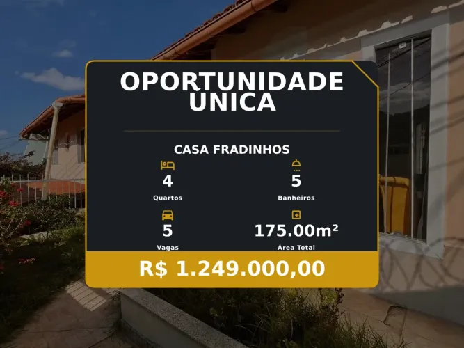 Venha Conhecer Esta Casa em Fradinhos com Vista e Tranquilidade