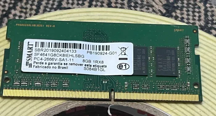 Memória de notebook DDR4 8GB 2666MHZ
