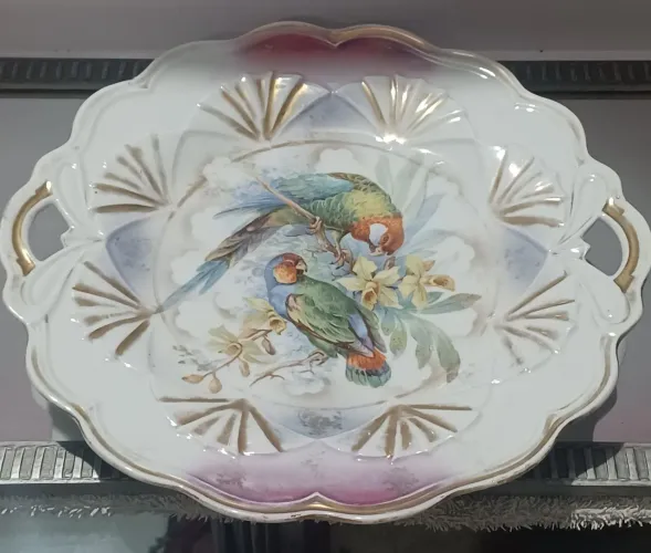 PRATO PORCELANA OTTO com gancho para decoração