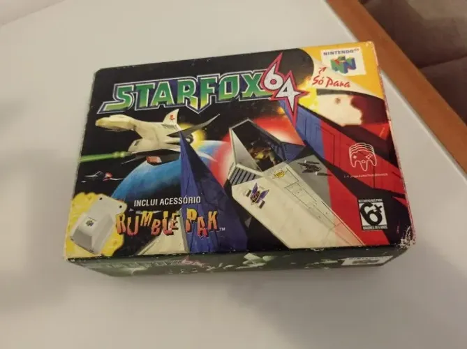 Star Fox 64 Original Completo (Manual + Rumble Pak)